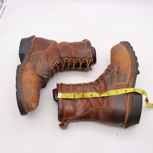 Red Wing Logger 4420 Men\'s 9.5 D Brown Leather Steel Toe Waterproof Work Boots main image 7